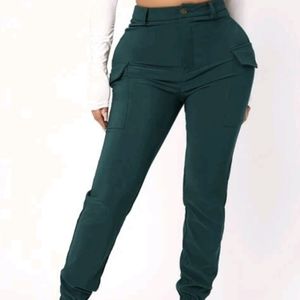 High-Waist Cargo Pants